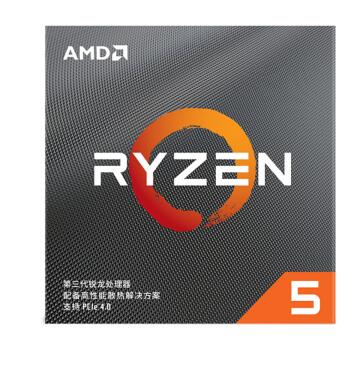 AMD 锐龙5 3600 处理器 (r5)7nm 6核12线程 3.6GHz 65W AM4接口 盒装CPU