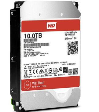 西部数据(WD)红盘 10TB SATA6Gb/s 256M 网络存储(NAS)硬盘(WD100EFAX)